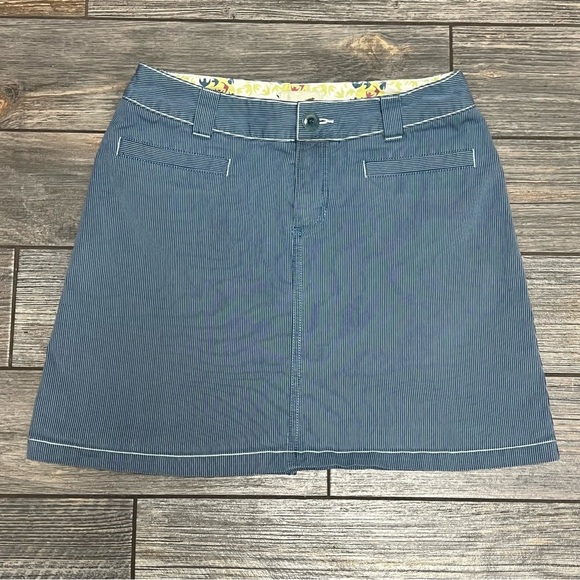 Horny Toad Skirt Skort Women's Size 4 Blue Pinstriped 28" Waist Shorts Athletic - Picture 1 of 16